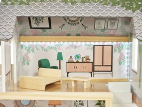 Moderný drevený domček pre bábiky | + nábytok
