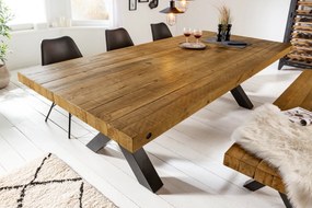 Jedálenský stôl Thor 200cm - borovica vintage hnedá