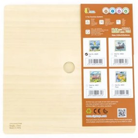 Drevené puzzle 9 dielikov - auto