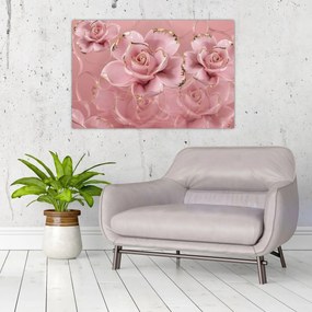 Obraz - Kvetinový dekor (90x60 cm)