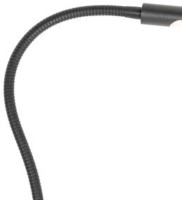 Svorová stolová lampa čierna vrátane LED s dotykovým stmievačom - Lionard