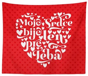 Sablio Deka Moje srdce bije iba pre Teba: 150x120 cm