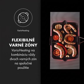 Klarstein Delicatessa 90 Flex, vstavaná indukčná varná doska, 7400 W, 5 zón, samostatná
