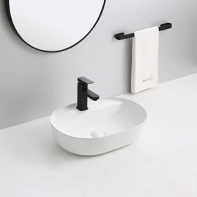 Erga Ainhoa, umývadlo na dosku 500x400x135 mm, biela lesklá, ERG-V03-9486B-WH
