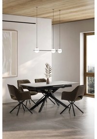 Zelené čalúnené jedálenské kreslá v súprave s podrúčkami 2 ks Mariel – Marckeric