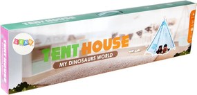 LEAN Toys Detský stan Tipi s mráčikmi, vodotesný domček do záhrady