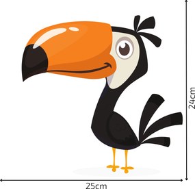 PIPPER. Kreslené zvieratká - textilná nálepka na stenu