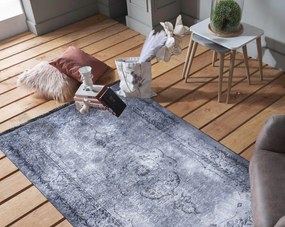 Sivý vintage koberec v orientálnom štýle Šírka: 120 cm | Dĺžka: 170 cm