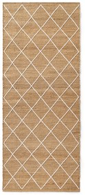 Ručne tkaný jutový behúň v prírodnej farbe 80x200 cm Kunu – Hanse Home