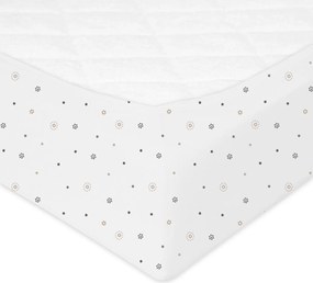 Babymatex Bavlnené prestieradlo do postieľky 70x140 cm - Hviezdy