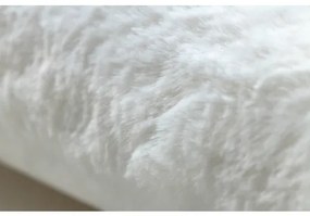 Koberec okrúhly prateľný POSH Shaggy, plyšový, Hrubý, protišmykový, slonovinová kosť Veľkosť: kruh 80 cm