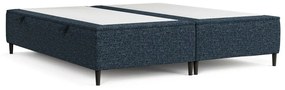 Tmavomodrá čalúnená dvojlôžková posteľ s úložným priestorom 180x200 cm Tate – Maison de Rêve