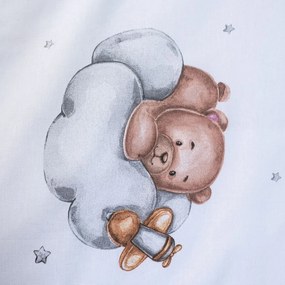 Bavlnené detské obliečky do postieľky 100x135 cm Medvedík "Plane" – Jerry Fabrics