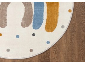 Okrovožltý/slonovinový detský koberec ø120 cm Joyful Gold – FD