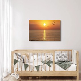 Obraz - Západ slnka nad oceánom (90x60 cm)