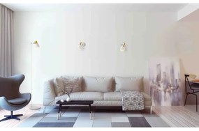 Argon 4265 - Nástenné bodové svietidlo DORIA 1xE27/15W/230V čierna/mosadz