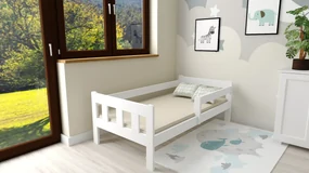 Detská posteľ NESTY 90 x 200 cm, biela Rošt: S lamelovým roštom, Matrac: Matrac COCO MAXI 20 cm