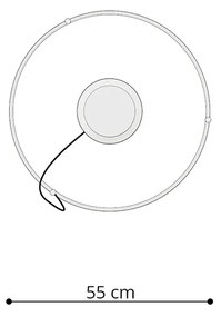 Závesné LED svietidlo Rio 55, 1x LED 30w, 3000k, g