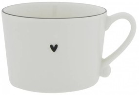 Cup White with Black edge 10x8x7 cm