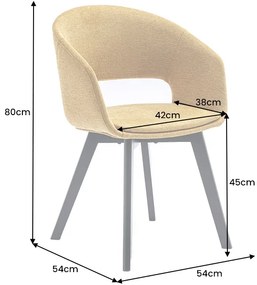 Stolička Nordic Star horčicová žltá