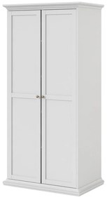 Biela šatníková skriňa 96x201 cm Paris – Tvilum