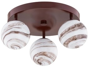 Argon 6292 - Stropné svietidlo FABIO 3xE14/7W/230V alabaster hnedá