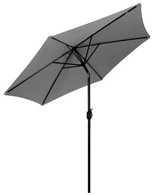 Záhradný slnečník Alissa 270 cm sivý