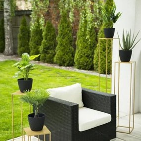 Stojan na kvety 130x24 cm zlatá