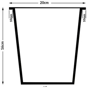 InternetovaZahrada Kvetináč - 4 ks - 95 x 27 x 60cm - čierny