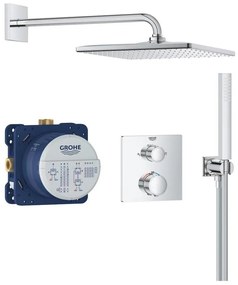 GROHE 34881000 - Podomietkový sprchový systém PRECISION 310 × 310 mm lesklý chróm