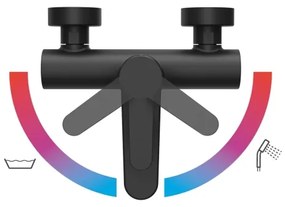 Ravak X070185 - Vaňová batéria PURI čierna