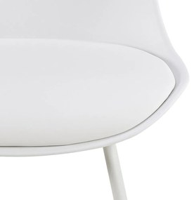 Biela barová stolička (výška sedadla 66 cm) Tina – Actona