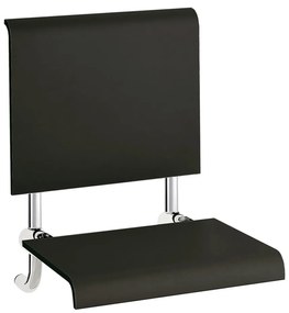 Emco Emco System 2 - Sklopné plastové sedadlo do kúpeľne, čierna 355121201