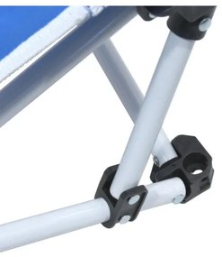 Záhradné ležadlo modré