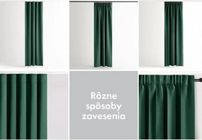 Zatemňovací záves blackout RESTILO tmavo zelený 140 x 245 cm 1 ks