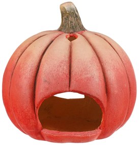 Svietnik Tekvička vyrezávaná oranžová, terakota, pr. 26 cm