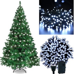 BERGE LED vianočné osvetlenie reťaz 300 LED - 22m - studená biela