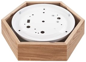 Stropné svietidlo OAK HEX 1xE27/60W/230V pr. 32 cm dub