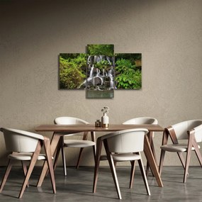 Obraz vodopádov v tropickom lese (90x60 cm)