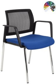 Konferenčná rokovacia stolička KENT PROKUR SIEŤ black & white BONDAI, BOMBAY, FORTIS