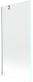 Mexen Next, 1-krídlová vaňová zástena 90 x 150 cm, 6mm číre sklo, oceľová, 895-090-000-00-00-97