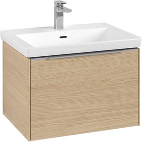 VILLEROY &amp; BOCH Subway 3.0 závesná skrinka pod umývadlo, 1 zásuvka, s LED osvetlením, 622 x 478 x 429 mm, Nordic Oak, C575L0VJ