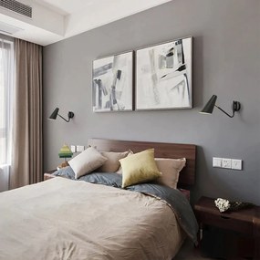 Toolight Toolight, nástenné svietidlo 1xE27 APP1139-1W, čierna-zlatá, OSW-14005