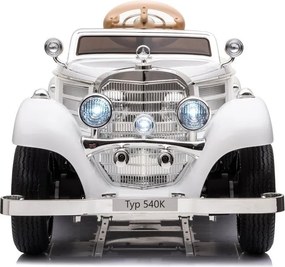 LEAN CARS Elektrické autíčko Mercedes 540K Premium LED MP3 biele