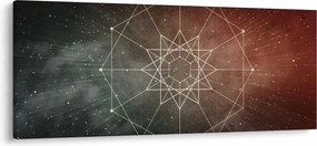 Obraz - Vesmírny dodecagram (120x50 cm)