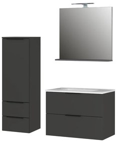 Antracitovosivá kúpeľňová zostava Crandon – Germania