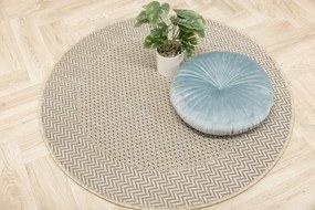 Koberec Flex 19242/P01 rybia kosť, béžový / krémový kruh