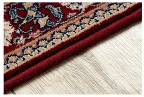 Vlnený kusový koberec Hortens bordó 80x150cm