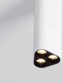 LED bielo-čierne dizajnové stropné svietidlo Etho 15