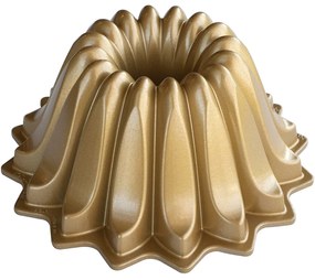 Nordic Ware Hliníková forma na bábovku Lotus zlatá 1,18 l